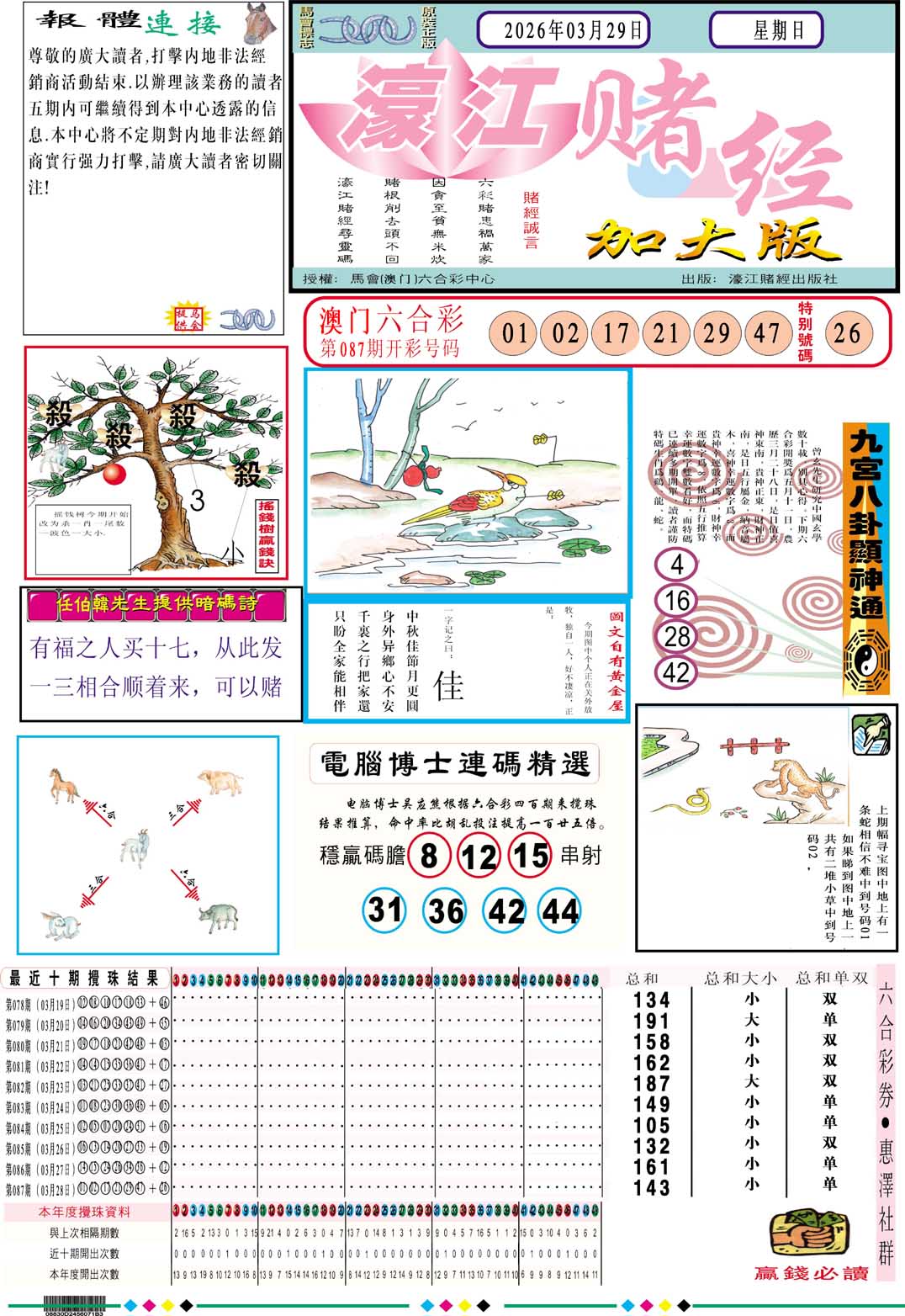 088期濠江赌经A加大版[图]